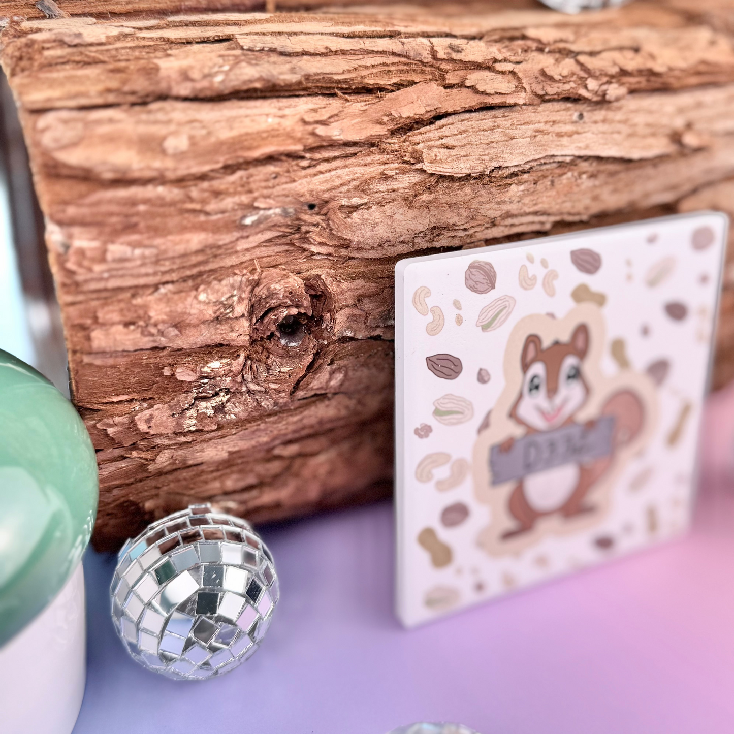 Deez Nuts Ceramic Coaster