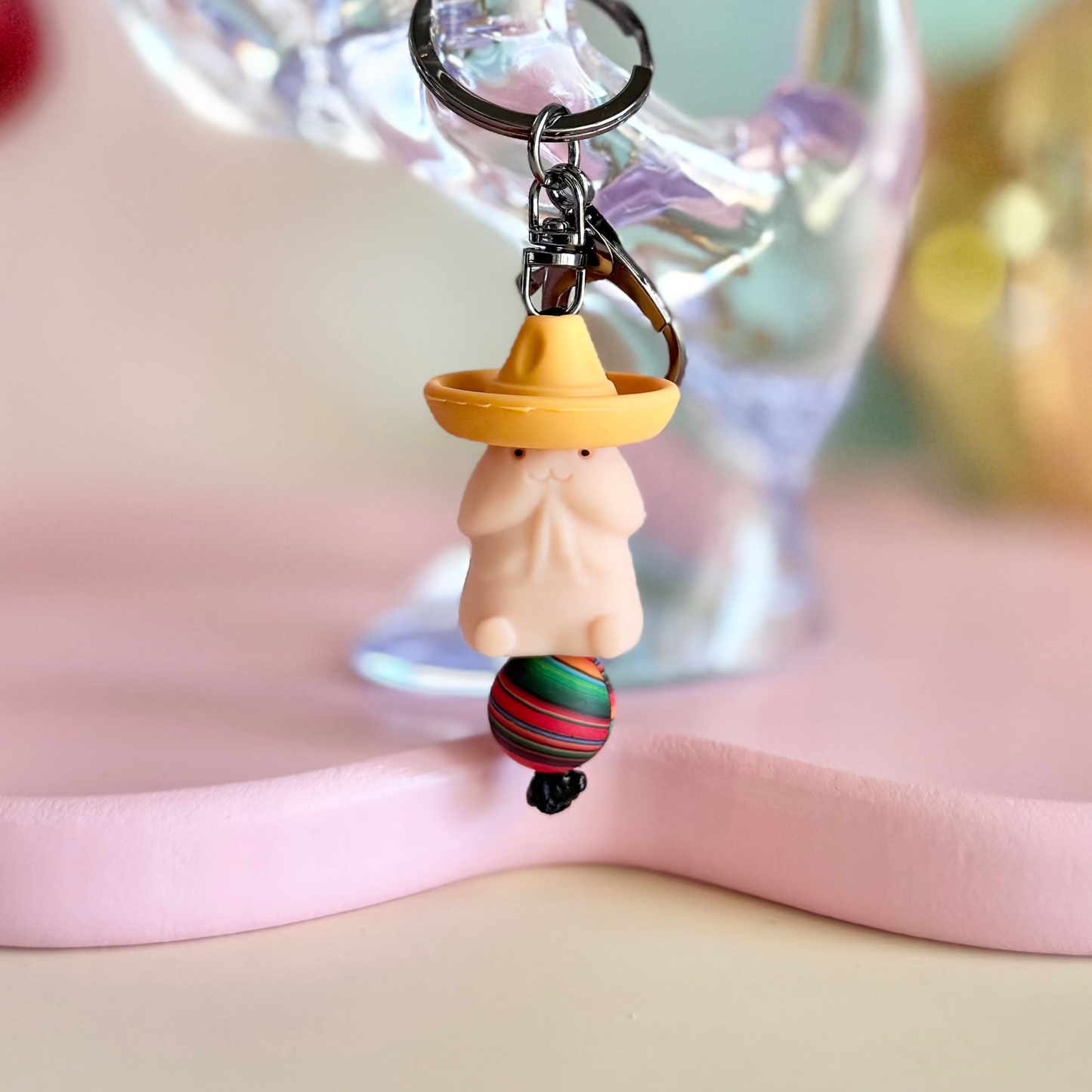 Sombrero Hat Penis Keychain