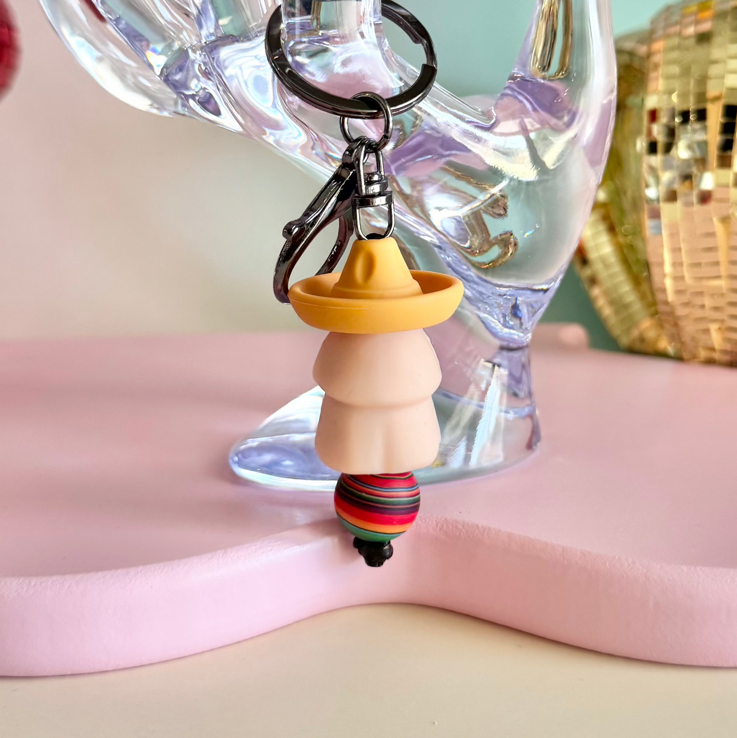 Sombrero Hat Penis Keychain