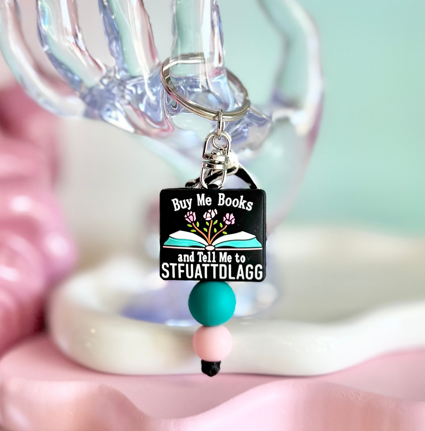 Buy Me Books And Tell Me To Keychain