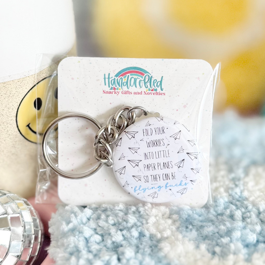 Flying Fucks 1.5" Keychain