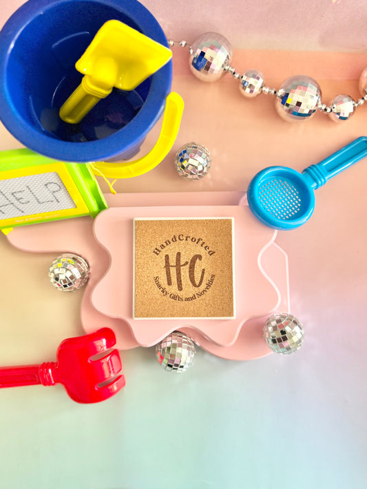 It's Fine Sharks Ceramic Coaster