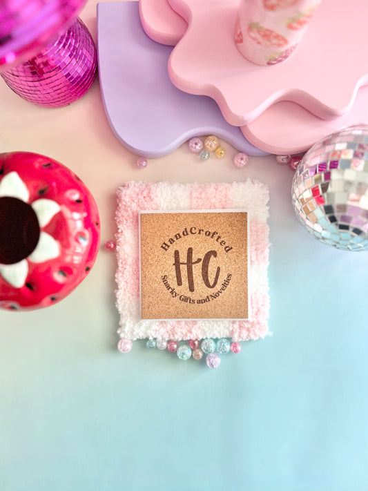 Straw-Barely Hanging On Ceramic Coaster