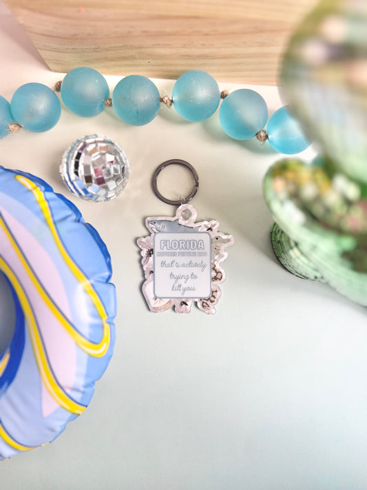 Florida Petting Zoo Keychain