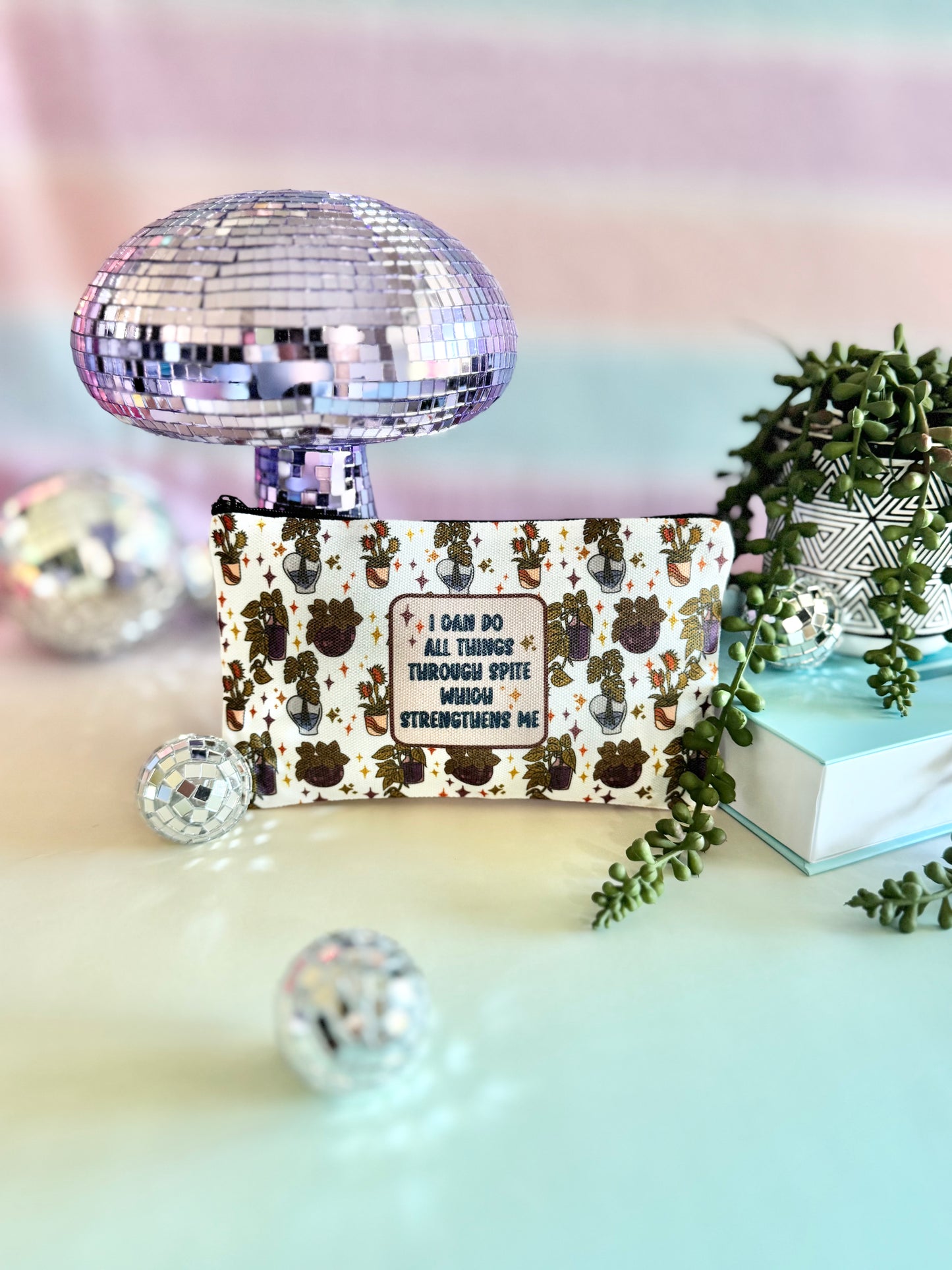 Spite Strengthens Me Zipper Pouch