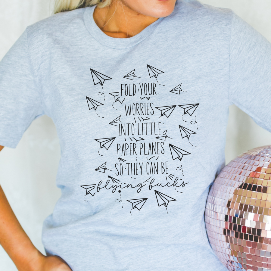 Flying Fucks Crewneck Tee