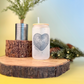 Camas Heart Frosted Glass Can