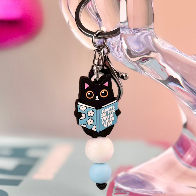 Fuck You In A Nice Way Cat Keychain