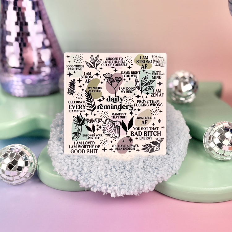 NSFW Daily Reminders Ceramic Coaster