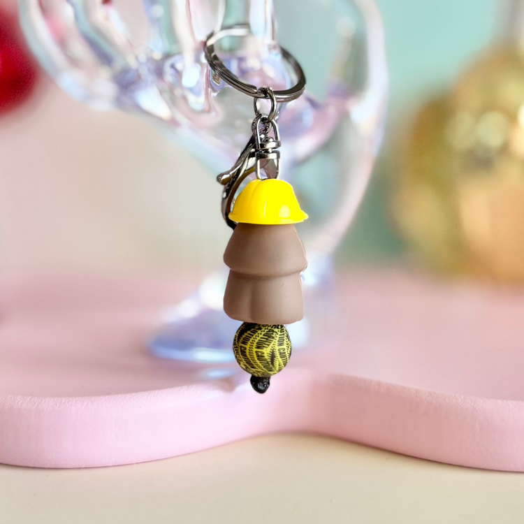 Hardhat Henry Penis Keychain