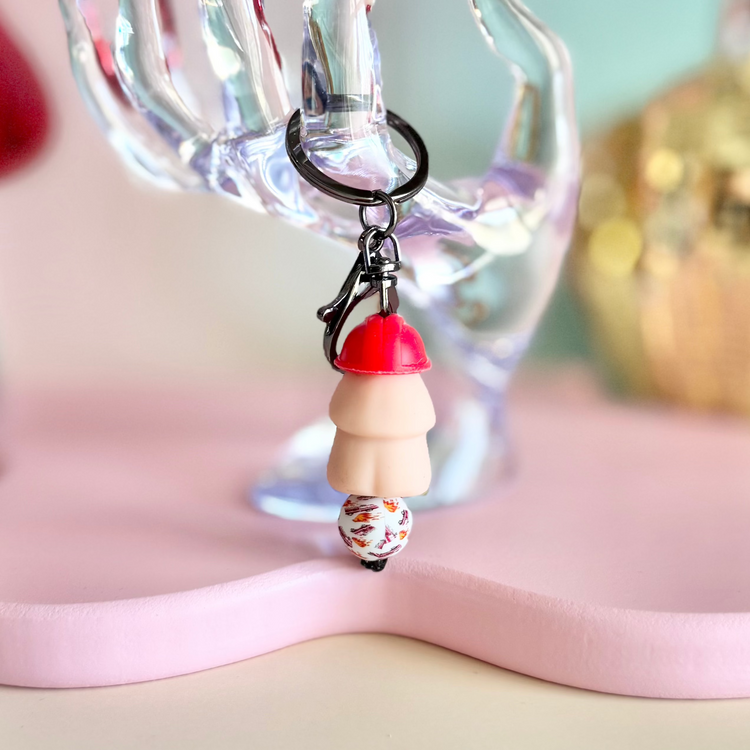 Firefighter Penis Keychain