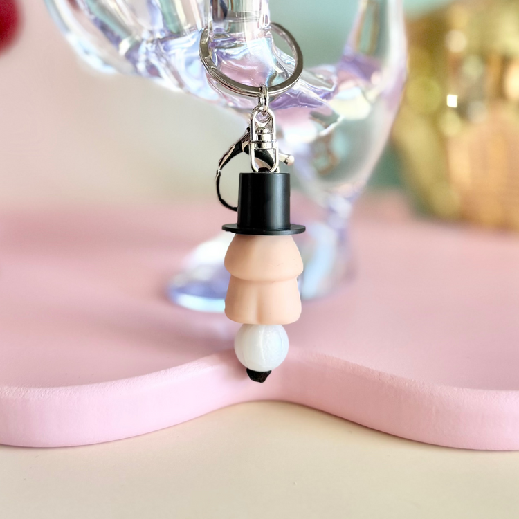 Top Hat Gentleman Penis Keychain