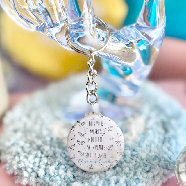 Flying Fucks 1.5" Keychain