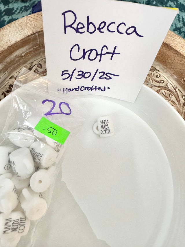 mama needs coffee mug bead