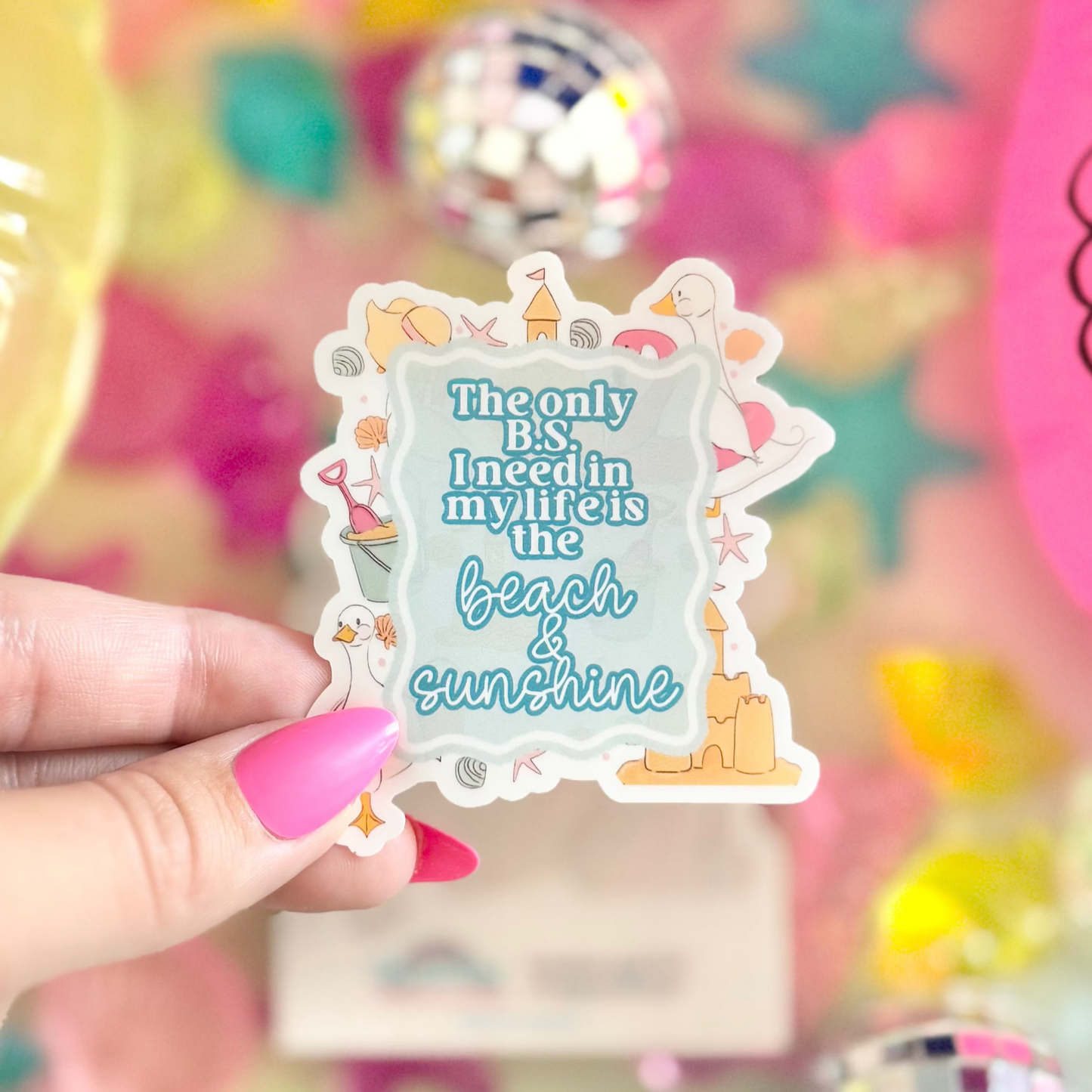 Beach and Sunshine Sticker