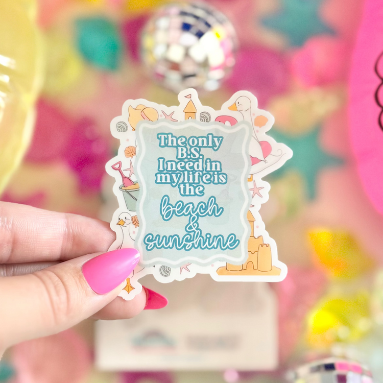 Beach and Sunshine Sticker