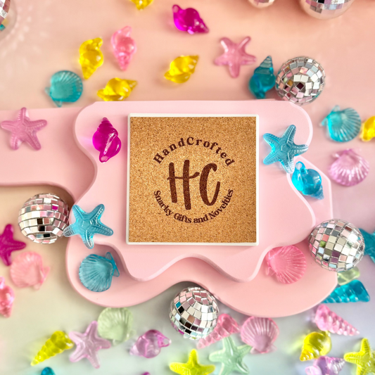 Seashells At Least It's Not Drugs Ceramic Coaster