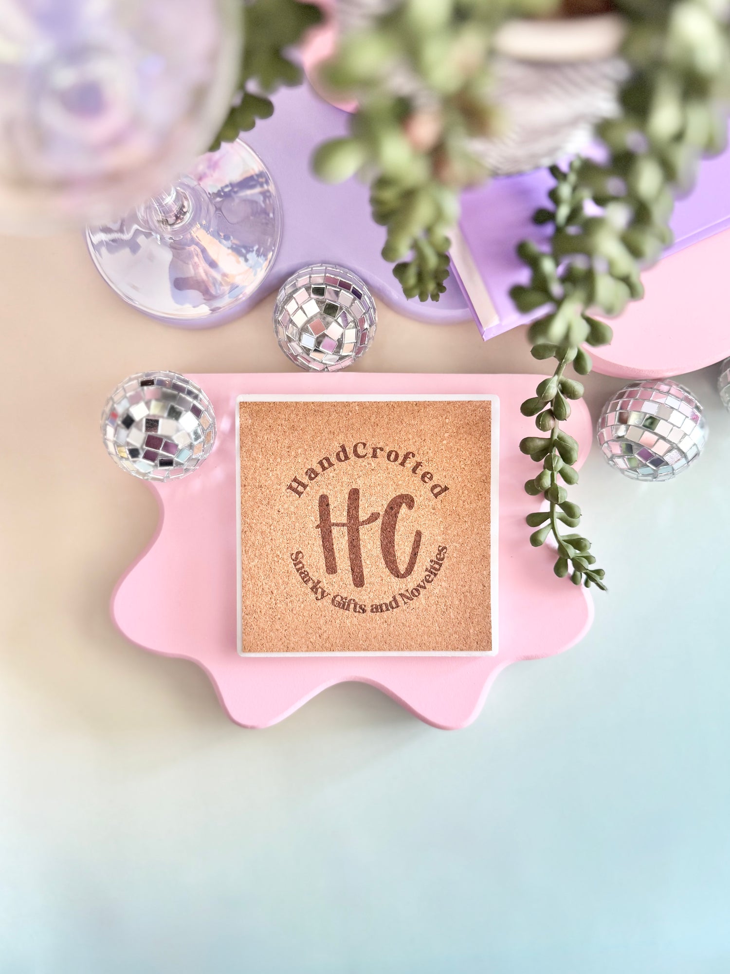 Try Poison Ceramic Coaster
