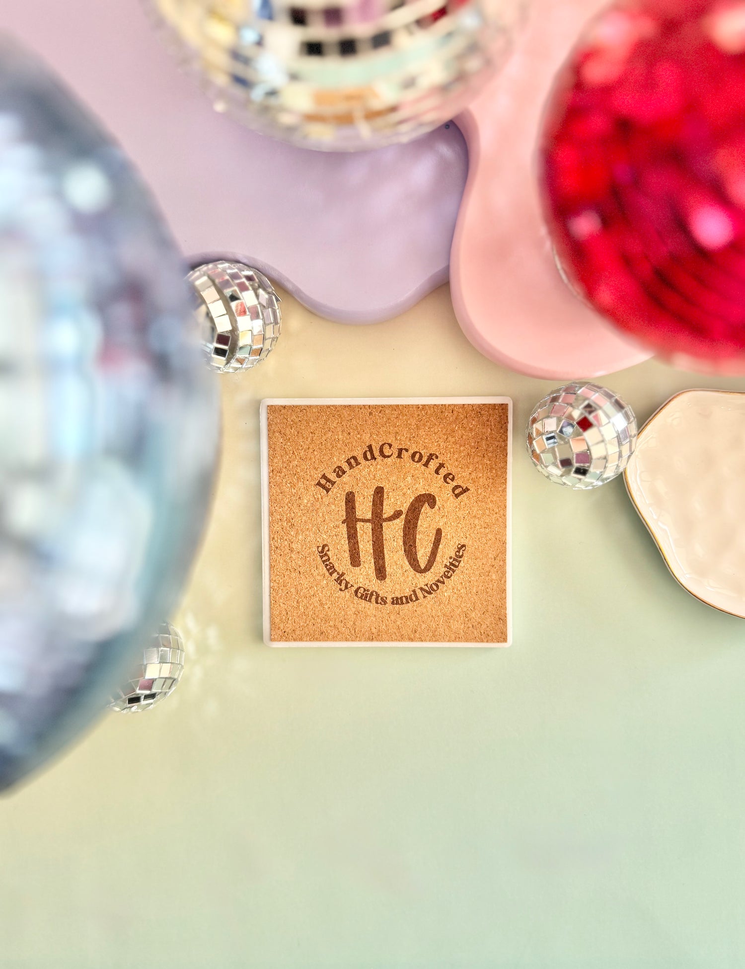 I'm Cute But I'll Fight You Ceramic Coaster