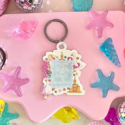 Beach and Sunshine Keychain