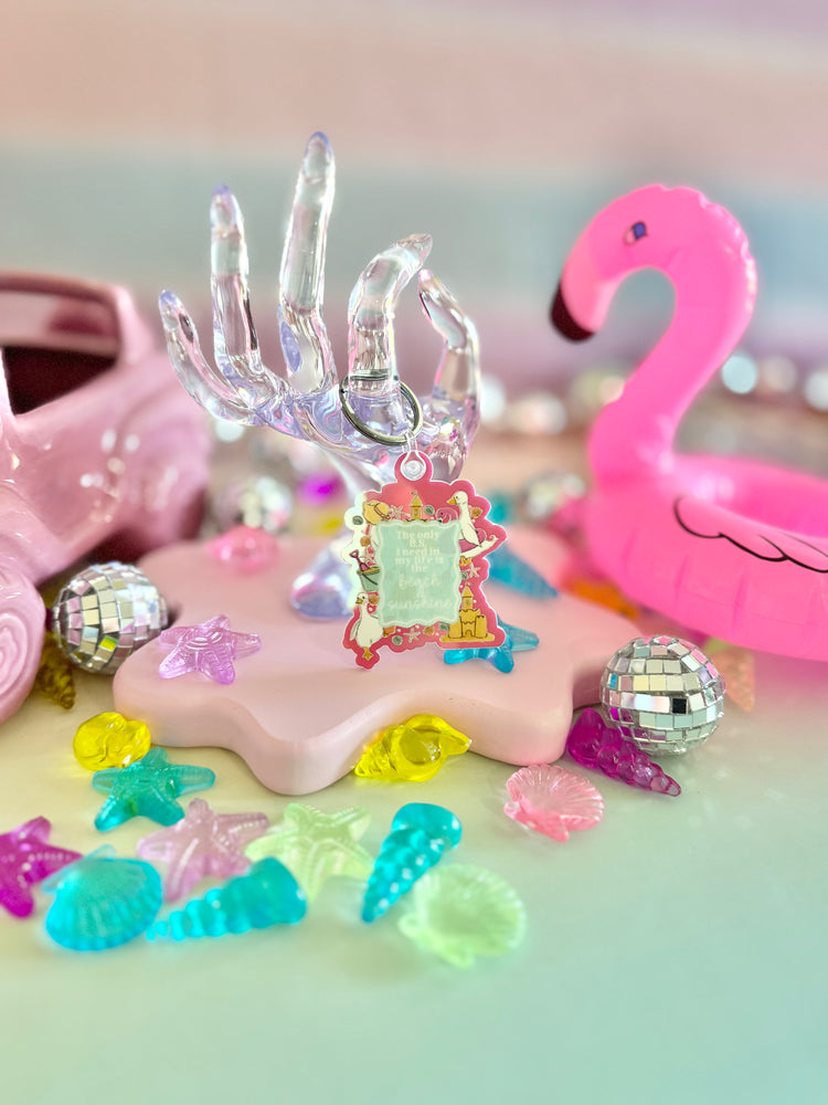 Beach and Sunshine Keychain