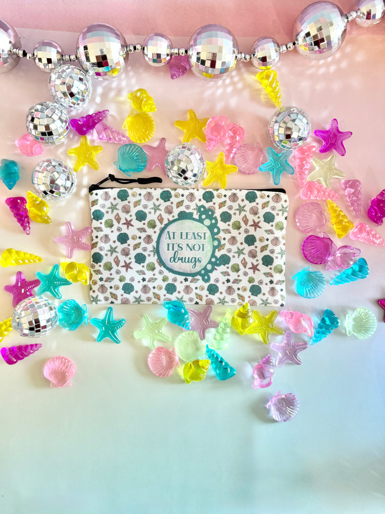 Seashells At Least It's Not Drugs Zipper Pouch