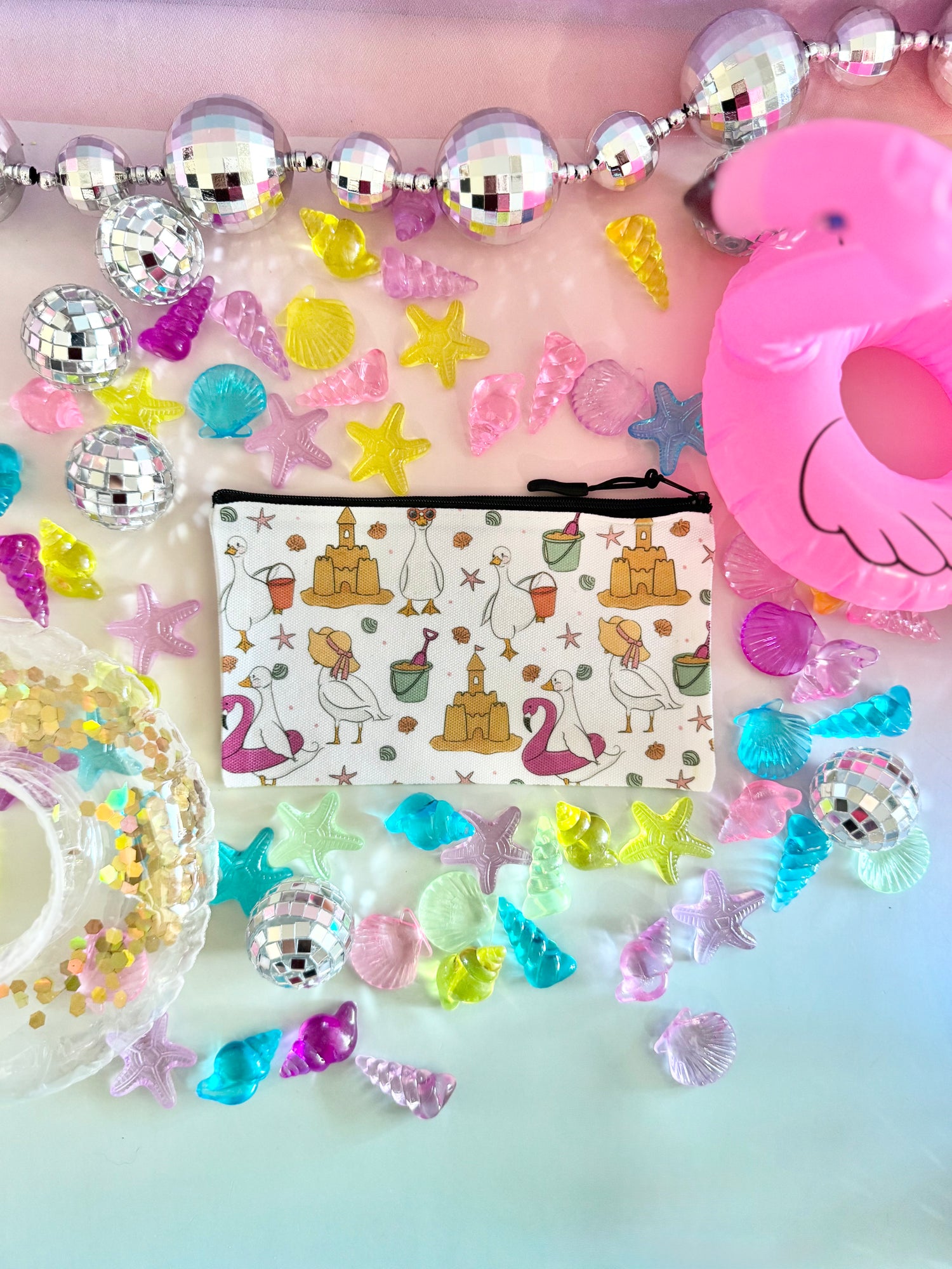 Beach and Sunshine Zipper Pouch