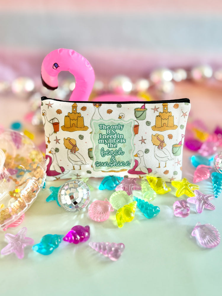 Beach and Sunshine Zipper Pouch