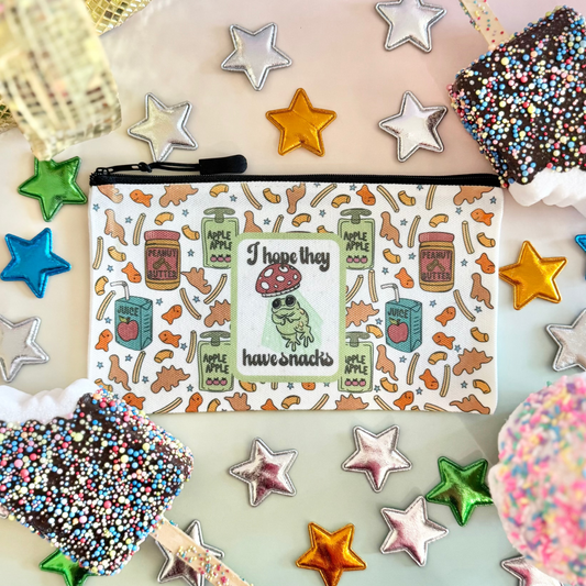 I Hope They Have Snacks Zipper Pouch