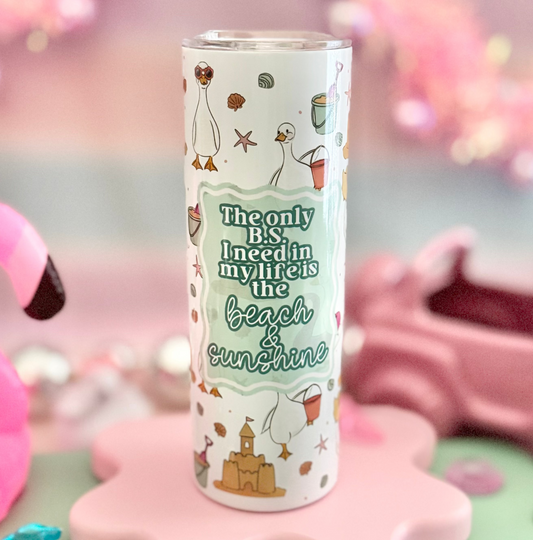 Beach and Sunshine 20oz Insulated Tumbler