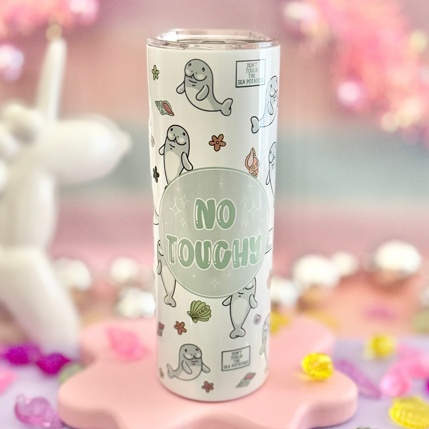 Manatee No Touchy 20oz Insulated Tumbler