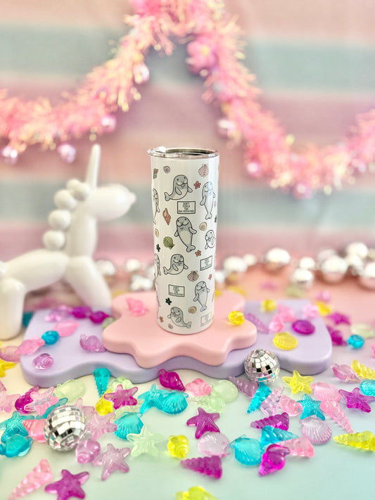 Manatee No Touchy 20oz Insulated Tumbler