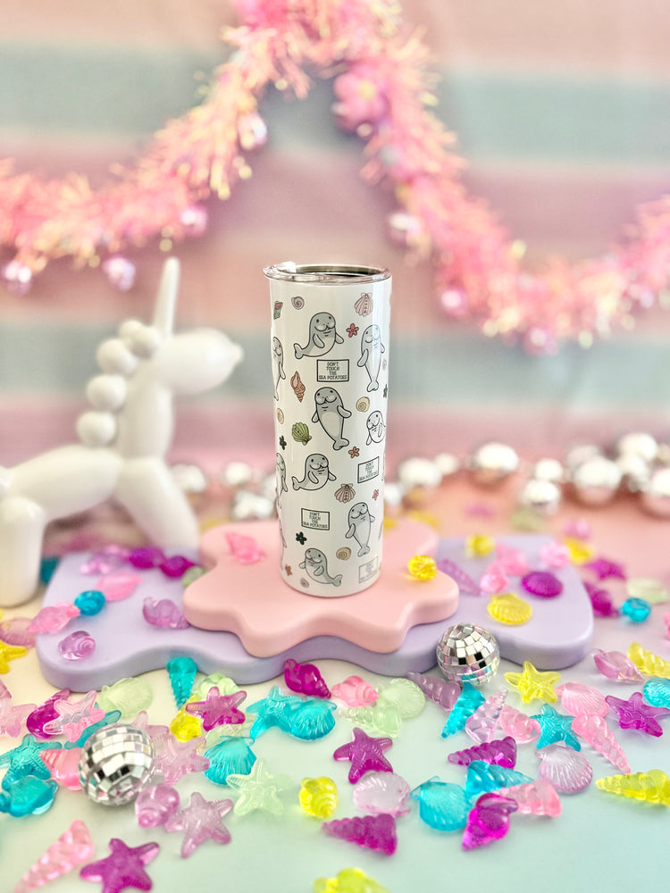 Manatee No Touchy 20oz Insulated Tumbler