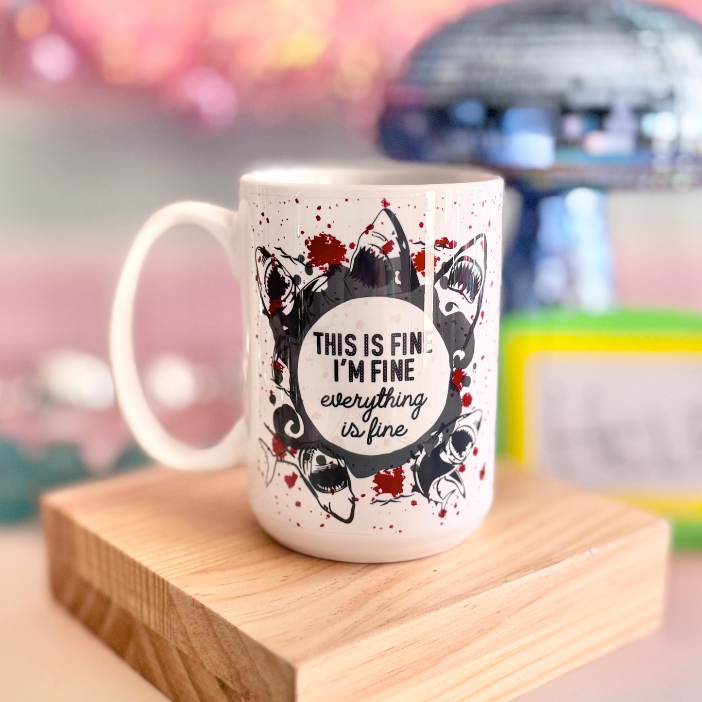 It's Fine Sharks 15oz Mug